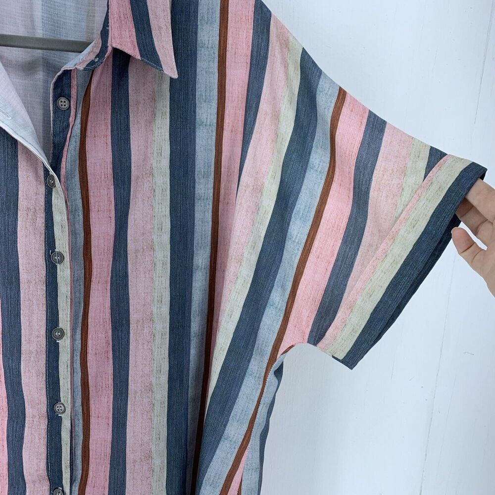 Amaryllis Womens‎ 2XP Button Up Tunic High Low To… - image 2